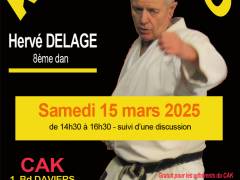 Hervé DELAGE au CAK le 15 mars 2025